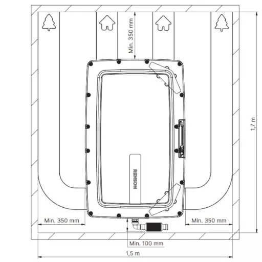 RENSON FLUX+ 275 FLAT hővisszanyerős szellőztető gép (H2O, VOC és CO2 szenzorral)