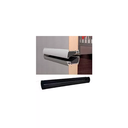 RENSON SILENDO ajtó légátvezető 425x48mm fekete STR 9005
