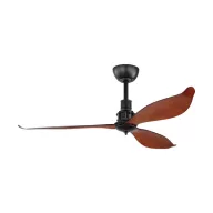   EGLO LAGOS 52 mennyezeti ventilátor acél matt fekete / műanyag barna, 1320mm lapátátmérővel - távirányítóval