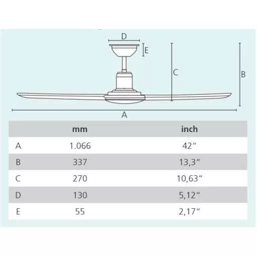 EGLO GELSINA mennyezeti ventilátoros lámpa acél matt nikkel / lakozott üveg fehér, 1066mm lapátátmérővel - húzózsinórral