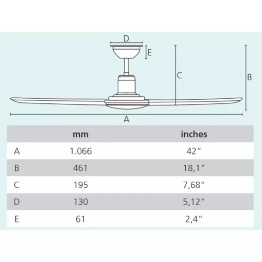 EGLO CADIZ mennyezeti ventilátoros lámpa acél matt nikkel / lakozott üveg fehér, 1066mm lapátátmérővel - húzózsinórral
