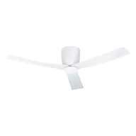   EGLO LERICI mennyezeti ventilátoros lámpa acél matt fehér / akril tejfehér, 1320mm lapátátmérővel - távirányítóval