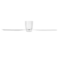   EGLO LERICI mennyezeti ventilátoros lámpa acél matt fehér / akril tejfehér, 1320mm lapátátmérővel - távirányítóval