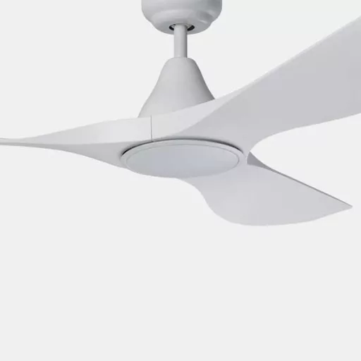 EGLO PORTSEA mennyezeti ventilátoros lámpa műanyag (ABS) matt fehér / akril tejfehér, 1320mm lapátátmérővel - távirányítóval