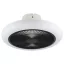 EGLO Kostrena lámpa ventilátorral műanyag (ABS) fehér, fekete / kristály hatású műanyag fehér, 455mm lapátátmérővel - távirányítóval