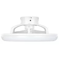   EGLO Kostrena lámpa ventilátorral műanyag (ABS) fehér, fekete / kristály hatású műanyag fehér, 455mm lapátátmérővel - távirányítóval