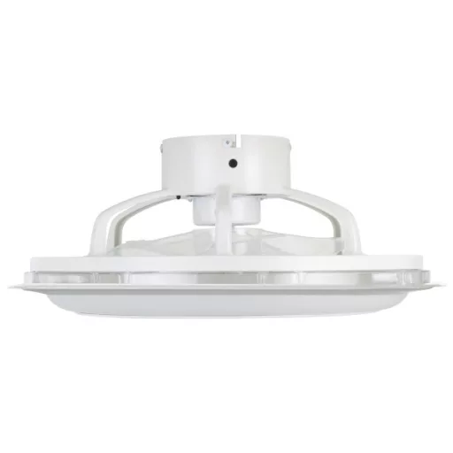 EGLO Albufeira lámpa ventilátorral műanyag (ABS) fehér, szürke / akril tejfehér, 500mm lapátátmérőval - távirányítóval