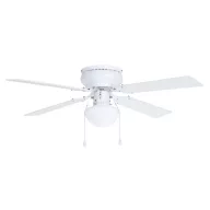   EGLO Cagliari mennyezeti ventilátoros lámpa acél matt fehér / lakozott üveg fehér, 1066mm lapátátmérővel - húzózsinórral