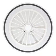   EGLO Almeria lámpa ventilátorral műanyag (ABS) fehér, fekete / akril tejfehér - távirányítóval