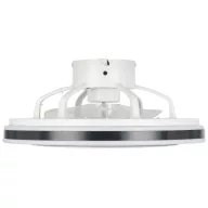   EGLO Almeria lámpa ventilátorral műanyag (ABS) fehér, fekete / akril tejfehér - távirányítóval