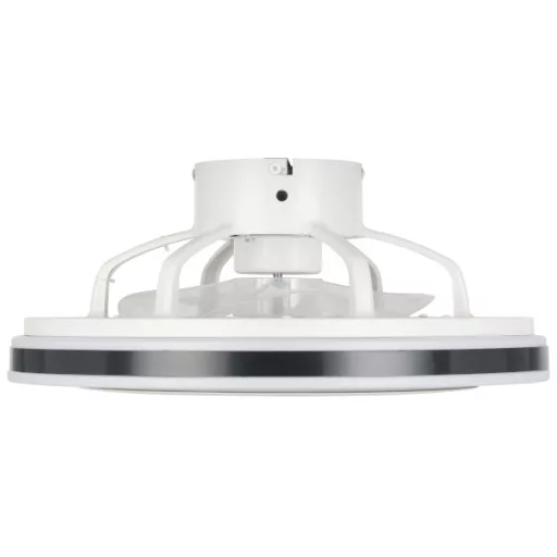 EGLO Almeria lámpa ventilátorral műanyag (ABS) fehér, fekete / akril tejfehér - távirányítóval