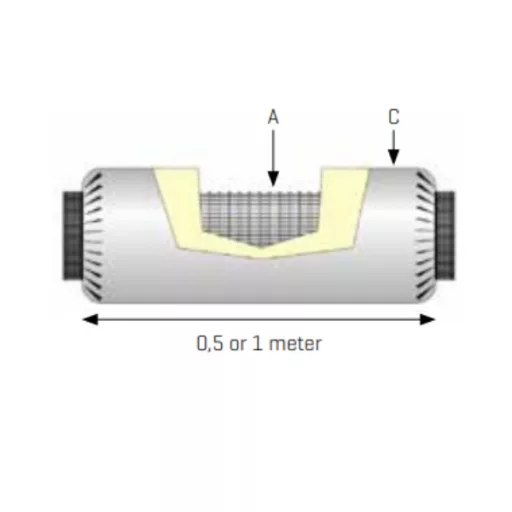RENSON ACOUDEC flexibilis hangcsillapító 160mm-0,5m
