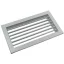 SHN fehér egysoros acél fali rács 1200x100mm