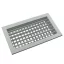 SHVN fehér kétsoros acél fali rács 200X150mm