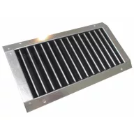   SPN-V GALVA Kör keresztmetszetű csőre szerelhető 1 soros légrács 200X100mm