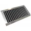 SPN-V GALVA Kör keresztmetszetű csőre szerelhető 1 soros légrács 600X150mm