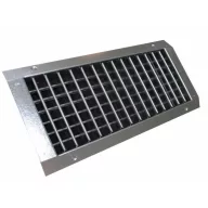   SPN-VH GALVA Kör keresztmetszetű csőre szerelhető 2 soros légrács 800X150mm