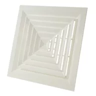   CAIROX APW-4 444/300 fehér mennyezeti anemosztát - 445x445mm, 300mm csonkkal