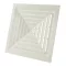 CAIROX APW-4 595/450 fehér mennyezeti anemosztát - 595x595mm, 450mm csonkkal