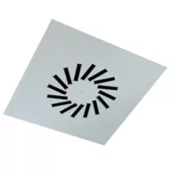   CAIROX VWR-3A 400/16 perdületes mennyezeti anemosztát, 395x395mm, 16 lamellával