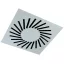 CAIROX VWR-3A 600/24 perdületes mennyezeti anemosztát, 595x595mm, 24 lamellával