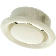DVS fém fehér elszívó légszelep, 80mm csonkkal