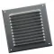 BLR-0 Alumínium négyszögletes kültéri esővédő rács - 250x250mm