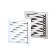 VMVM fém szellőzőrács 125x125mm Fehér