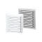 VMVM fém szellőzőrács 125x125mm Fehér