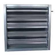   JS250 Alumínium légmennyiség szabályzó zsalu, ellentétesen mozgó zsalulevelekkel, kézi vagy motoros mozgatással - 200x200mm