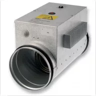   CVA-MPI Elektromos utófűtő kalorifer beépített pulzerrel - 125mm csonkkal, 1200W fűtőteljesítmény, 230V 1F