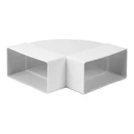 Könyök idom lapos légcsatornához vízszintes 55x110mm