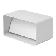 Lapos légcsatorna toldó visszacsapó szeleppel 55x110mm