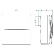 AERAULIQA - Beszerelő szett KT-plaster QX ventilátorhoz