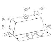 SIRIUS - Páraelszívó SL-927 ANTI-DROP 52 cm fekete