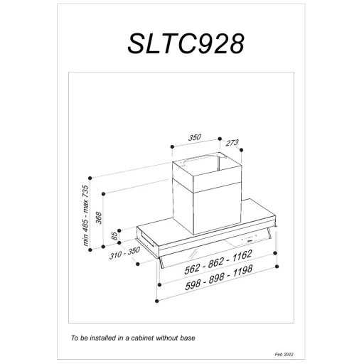 SIRIUS - Páraelszívó SLTC-928 TW 60 cm inox - 3. kép