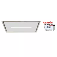   SIRIUS - Páraelszívó SLT-971 EM 90 cm H 160 TW Fehér üveg motor nélkül + ajándék CATA mikro MW-5120 DG