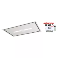   SIRIUS - Páraelszívó SLT-971 EM 120 cm H 160 TW Fehér üveg motor nélkül + ajándék CATA mikro MW-5120 DG