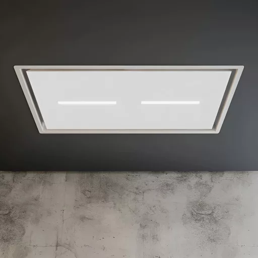 SIRIUS - Páraelszívó SLT-971 EM 120 cm H 160 TW Fehér üveg motor nélkül + ajándék CATA mikro MW-5120 DG - 3. kép