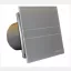 CATA E-GLAS E-100GST fürdőszoba ventilátor ezüst üveg előlappal, időzítővel, 100mm csonkkal