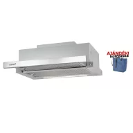   CATA - Páraelszívó TFH-6630/A X LED brushless inox + hűtőtáska