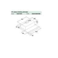 CATA - Páraelszívó TF-2003/60 LED duralum