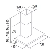   CATA - Páraelszívó SYGMA 7010 X motor nélkül + MULTI Külső motor SEM1 T850