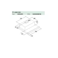   CATA - Páraelszívó TF-5260 WH/L fehér (2 motoros) + FA125/3 bekötő szett