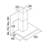   CATA - Páraelszívó SYGMA 9010 X motor nélkül + MULTI Külső motor SEM1 T850