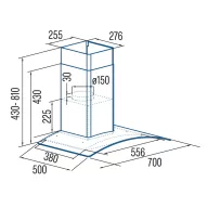 CATA - Páraelszívó GAMMA GLASS 7010 GX - Inox