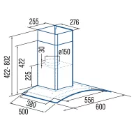 CATA - Páraelszívó GAMMA GLASS 6010 GX - Inox