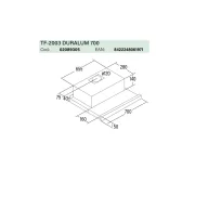 CATA - Páraelszívó TF-2003/70 LED duralum