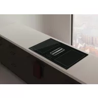   NODOR - NorCoock IS-N7220 BK indukciós főzőlap beépített elszívóval + plazma filter QUADRO 800 R