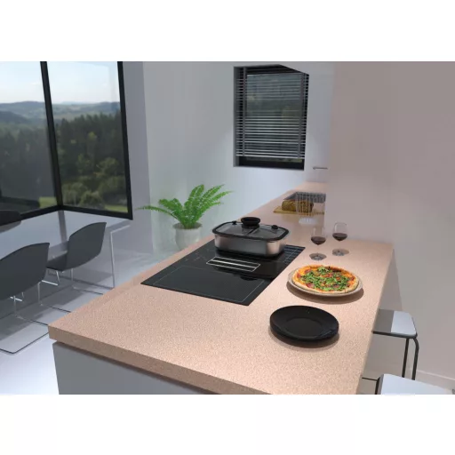 NODOR - NorCoock IS-N7220 BK indukciós főzőlap beépített elszívóval + plazma filter QUADRO 800 R - 6. kép